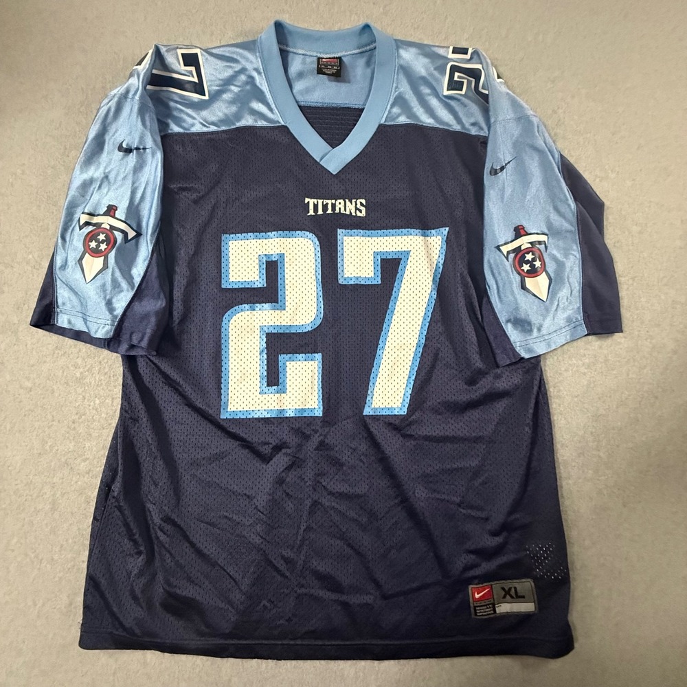 Nike Tennessee Titans Eddie George 27 Jersey Mens XL Football NFL Vintage